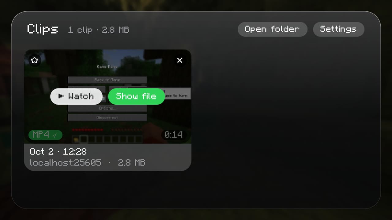 The clip library