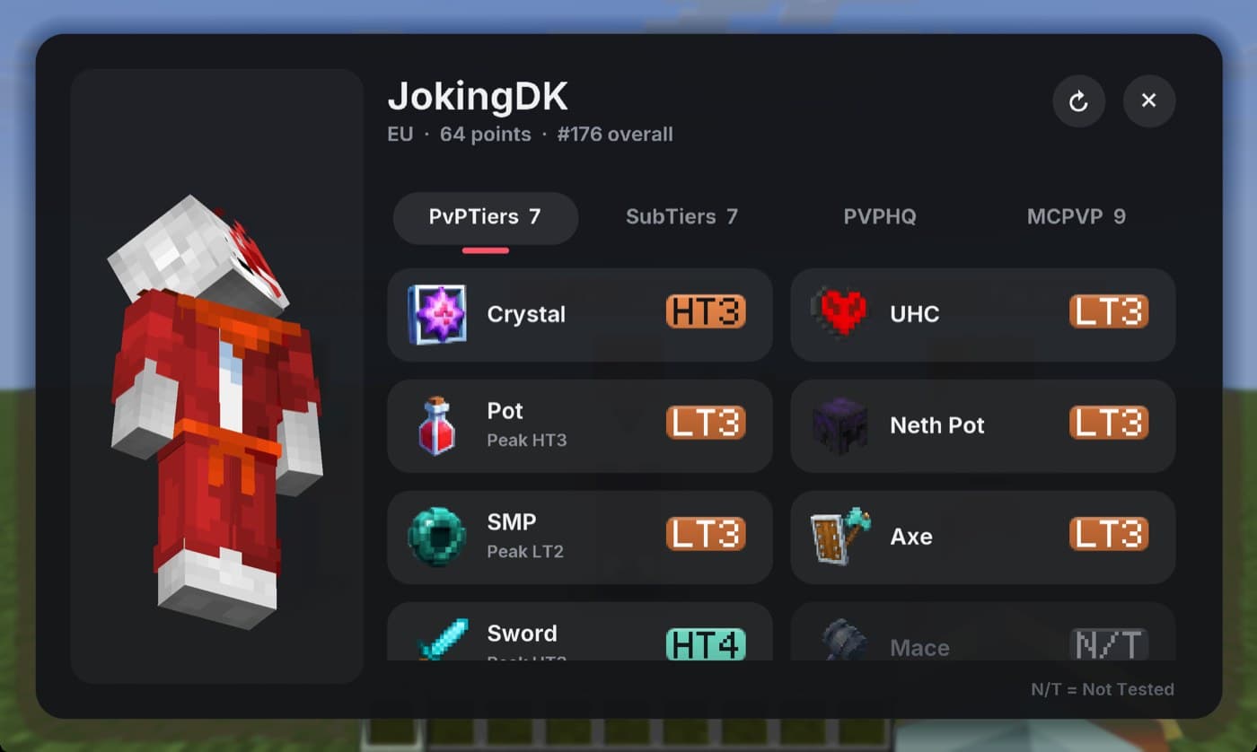 A player card: /lt <name>